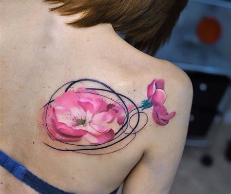 Painterly Tattoos By Aleksandra Katsan Tattoos For Women Flowers