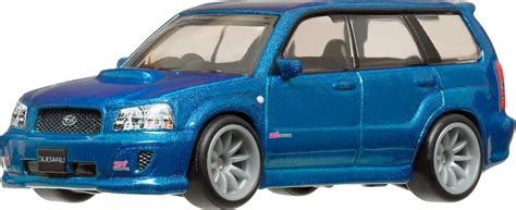 Amazon ホットウィール Hot Wheels カーカルチャー モダンクラシックス スバル フォレスター STi 乗り物おもちゃ ミニカー 歳から ブルー HRV