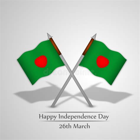 Bangladesh Independence Day Background Stock Vector Illustration Of