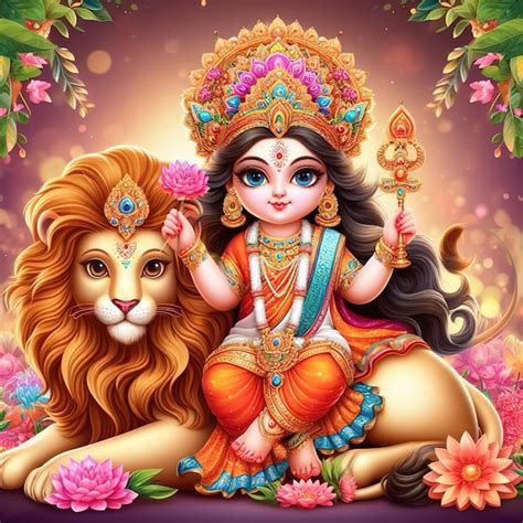 premium photo goddess durga jai mata