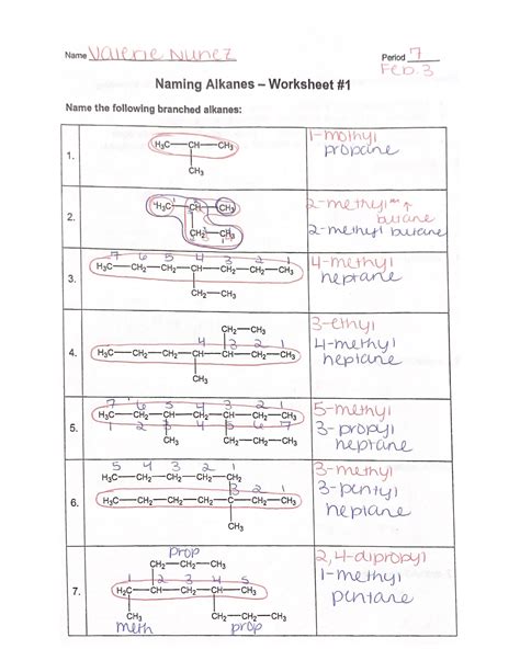 Naming Alkanes Worksheet Pdf Matthew Mcgann Name Period