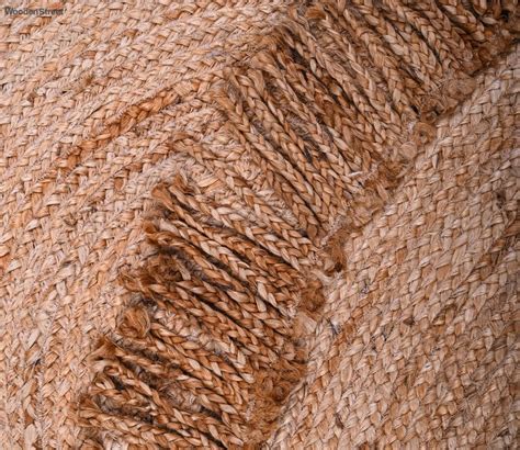 Buy Brown Hand Woven Jute 4 X 4 Feet Solid Dhurrie Carpets At 23 OFF