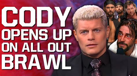 Cody Rhodes Opens Up On Cm Punk All Out Brawl Top Aew Team Sign New