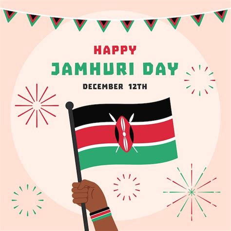 Free Vector | Flat design jamhuri day