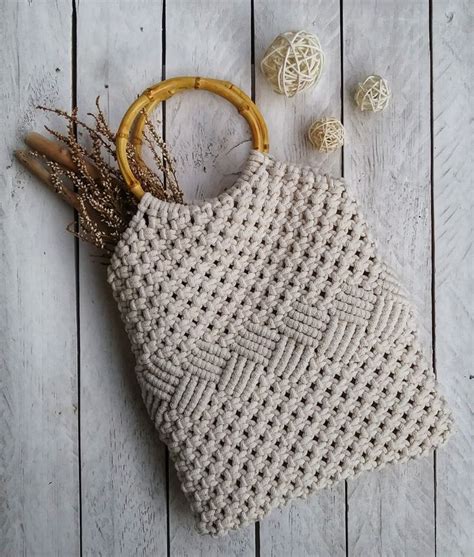 Macrame Bag Macrame Bag Handmade Bags Crochet Dreamcatcher