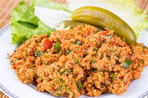 Premium Photo Traditional Delicious Turkish Foods Bulgur Salad Kisir