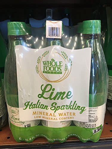 Buy Whole Foods Market Lime Italian Sparkling Mineral Water 6 Bottles