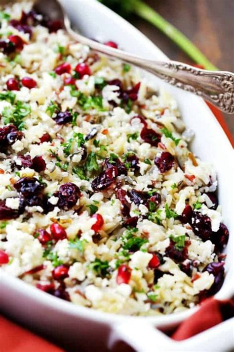 Orzo Salad With Feta And Cranberry Pomegranate Vinaigrette Diethood