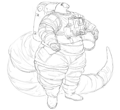 Fat Astronaut Snake By Cettus On Itaku