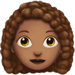 Woman Curly Haired Medium Skin Tone Emoji U 1F469 U 1F3FD U 200D