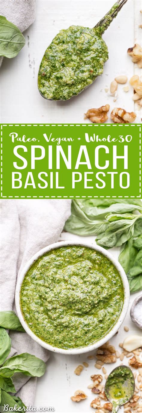 Easy Vegan Basil Pesto Keto Whole Bakerita Recipe Whole