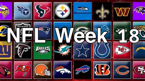 Nfl Football Week 18 Predictions 2024 Youtube