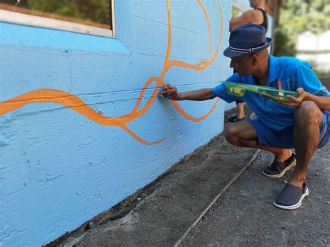 How does a cinder block wall become a mural? | St. Clement's Anglican ...