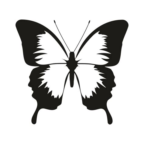 Butterfly Silhouette Vector Graphics Clip Art Insect Animal Rubber