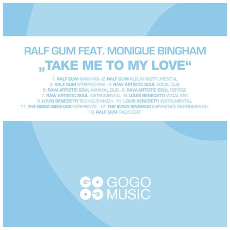 Take Me To My Love Feat Monique Bingham Main Mix YouTube Music