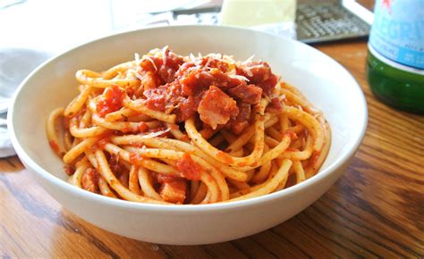 Bucatini All Amatriciana No Plate Like Home