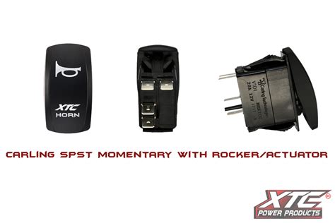 XTC Power Products Horn Momentary Rocker Switch Jagged X Offroad