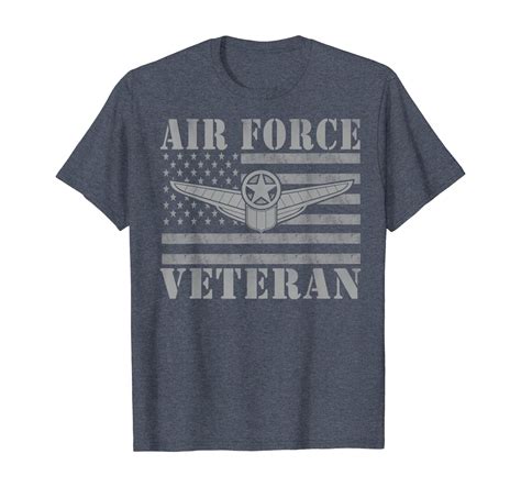 Veteran Us Air Force American Flag Veterans Mens Top T Shirt Unisex