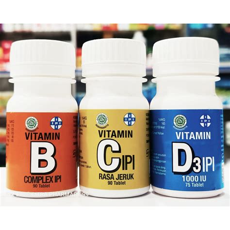 Jual Vitamin Ipi All Varian 𝐈𝐒𝐈 𝟗𝟎 𝐓𝐀𝐁𝐋𝐄𝐓 Vitamin B Complex C Dan D3 Shopee Indonesia