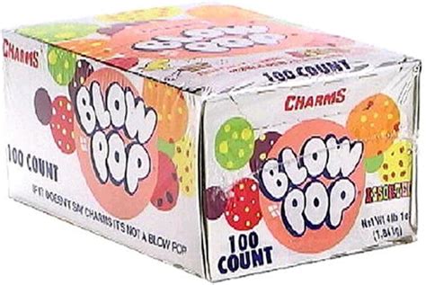 Charms 1 Bag Blow Pop Bubble Gum Filled Pops 2 Treats In 1 Assorted Flavors