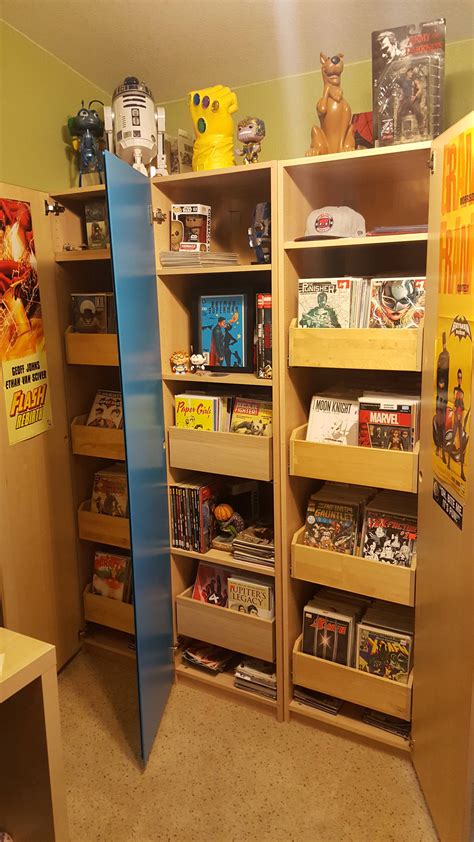 Comic Book Display Cabinet Comic Book Storage Ideas Fan Tips