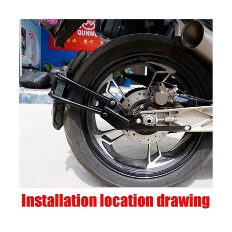 Motorcycle Universal Heavy Duty Rear Mudguard Rear Wheel Fender With