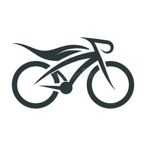 Racing Bike Logo Icons Vector Isolated on White -vector Illustration ...