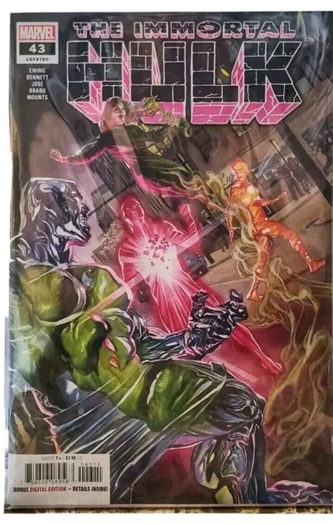 Immortal Hulk 43 Alex Ross Regular Cover NM Recalled Version 2021