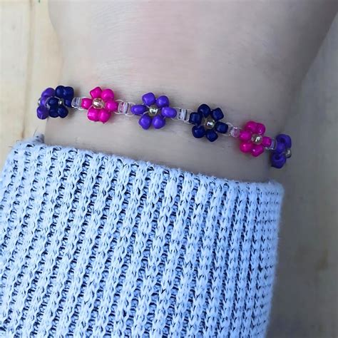 Bisexual Pride Bracelet Bisexual Flag Bracelet Subtle Bisexual Jewelry Bi Bracelet Bi