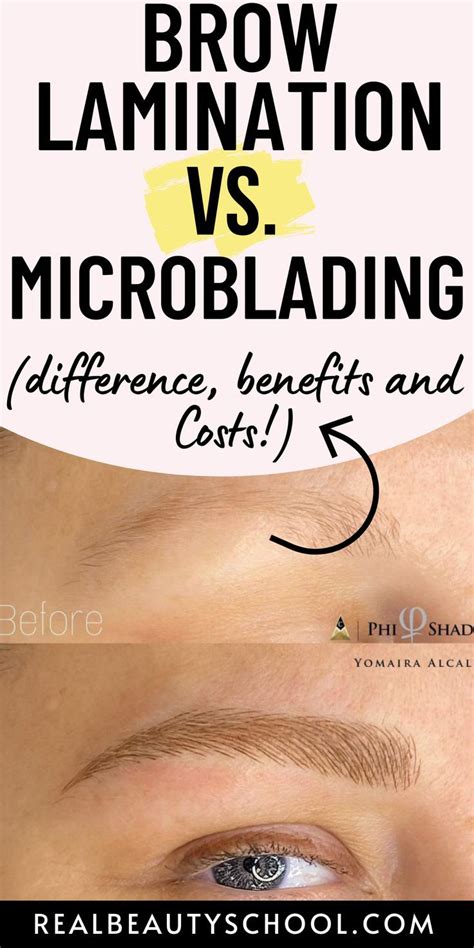 The TRUTH About MICROBLADING VS BROW LAMINATION Brow Lamination