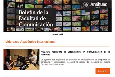 Boletín Junio 2022 Facultad De Comunicación