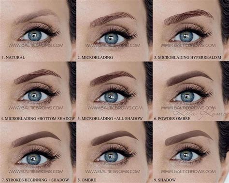 Microblading eyebrows shapes - blulopez