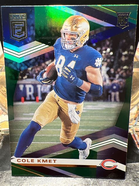 2020 Panini Donruss Elite Rookies Green 121 Cole Kmet RC For Sale