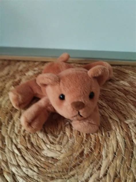 DOUDOU PETITE PELUCHE chien ours marron allongé 12 cm Simba Toys EUR 19