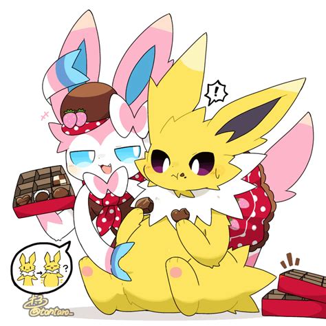 Safe Artist Tontaro Eeveelution Fictional Species Jolteon