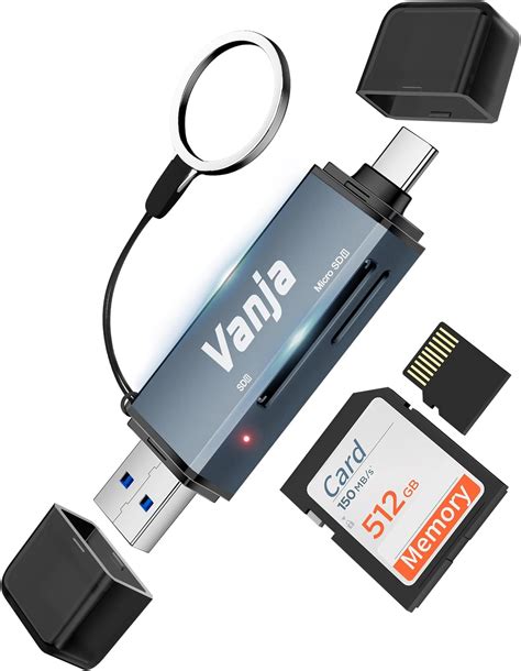 Vanja Sd Card Reader Usb C Usb 3 0 Micro Sd Card Adapter Memory Card Reader For Sd