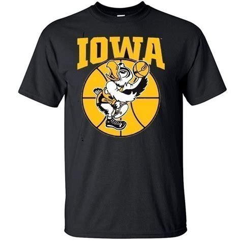 Iowa Hawkeyes Basketball Herky Hook Shot Tee