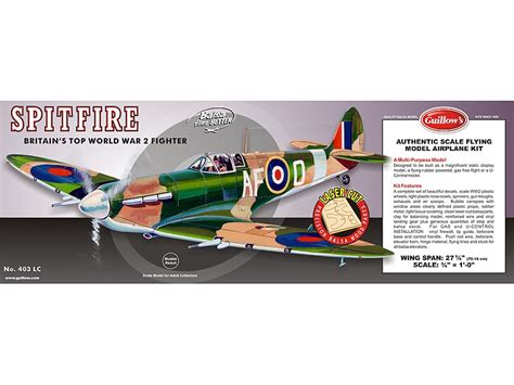 Supermarine Spitfire (Guillows 1:16) - Guillows Airplane Kits