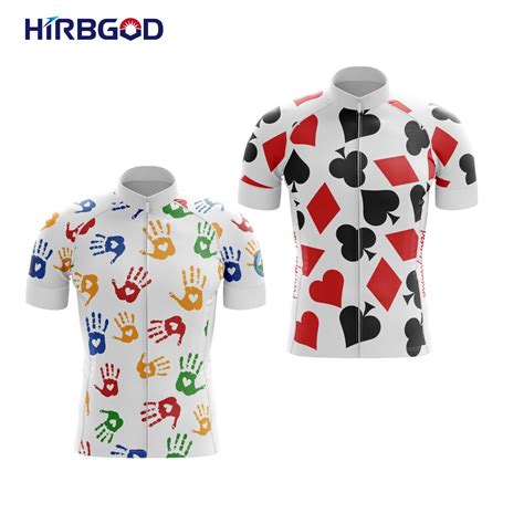 Hirbgod efeito reflexivo branco camisa de ciclismo engraçado