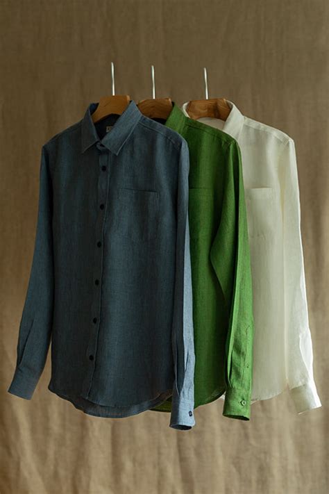 Denim Blue Irish Linen Shirt - STABLE of Ireland