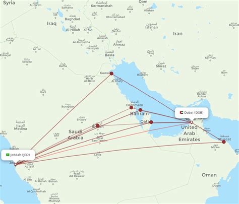 All Flight Routes From Dubai To Jeddah Dxb To Jed Flight Routes