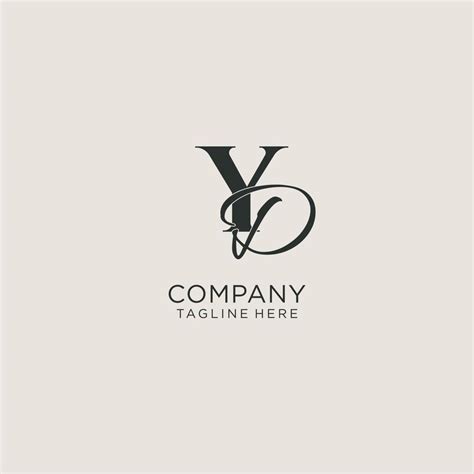 Initials Yd Letter Monogram With Elegant Luxury Style Corporate