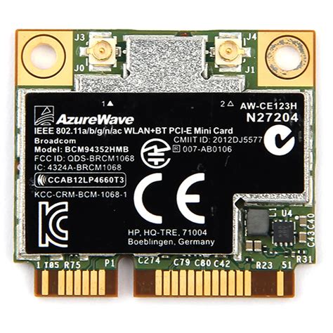 AzureWave Broadcom BCM94352HMB 802 11ac 867Mbps Wireless AC WLAN