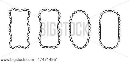 Doodle Retangle Oval Vector Photo Free Trial Bigstock