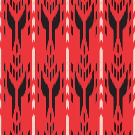 Premium Vector Ikat Seamless Pattern Design