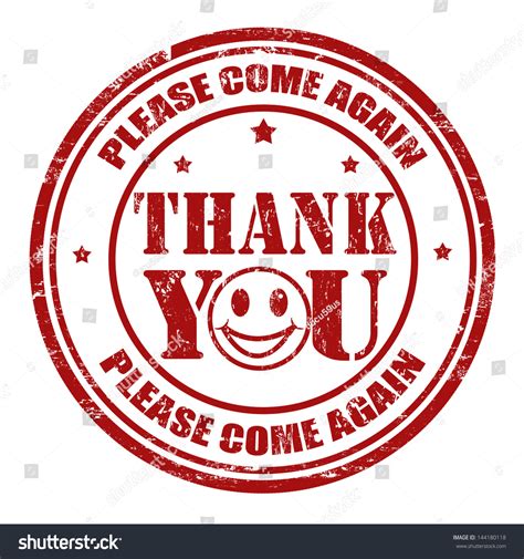 Thank You Grunge Rubber Stamp Vector Stock Vector Royalty Free