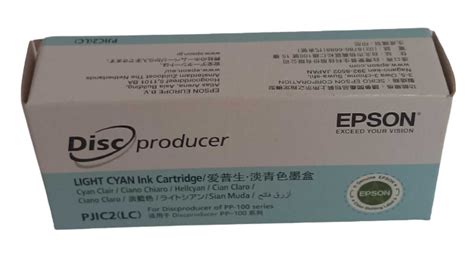 Genuine Epson PJIC2 LC C13S020448 Light Cyan Ink For Discproducer PP