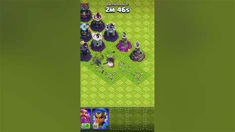 All Level Wizard Tower Base Vs 1 Max Pekka Clash Of Clans Clash