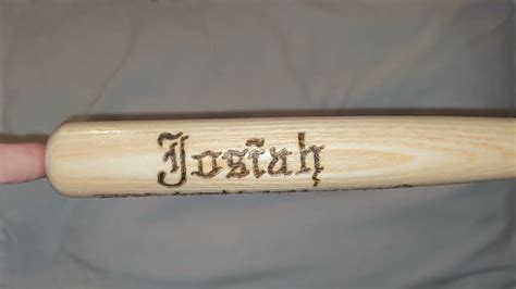 Engraved Dodger Bat Josiah S 1st Dodger Game YouTube