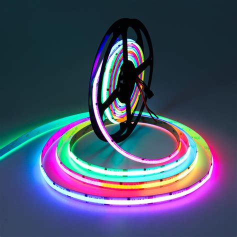 Alitove Cob Led Strip Lights Addressable Rgb Ic Ws V Led Lights